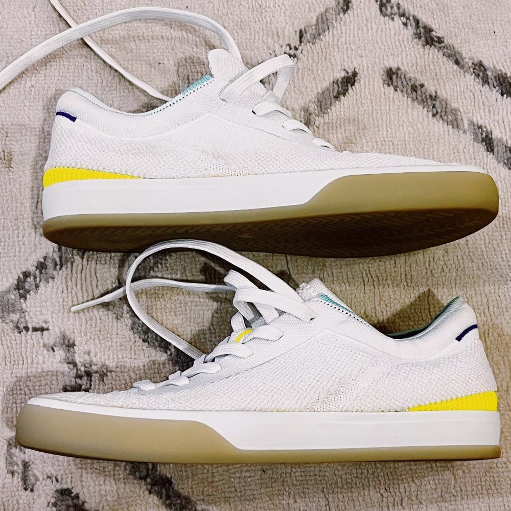 Rothy's "Lace-Up Sneaker", size 8, bright white